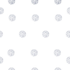 Blue textured dots on white background. circles. Seamless scribble dots pattern. Stylish repeating texture. Modern. Simple. 