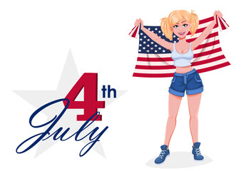 Obraz premium July 4th. Independence day in USA