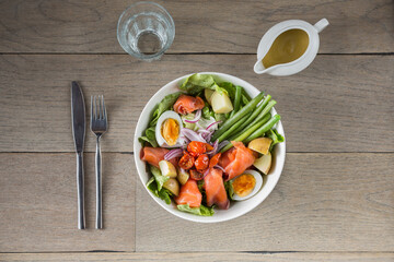 vegetable salad top view