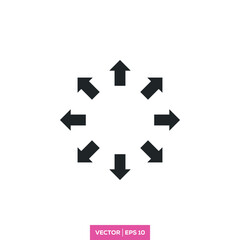 Arrow icon vector design template