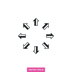 Arrow icon vector design template