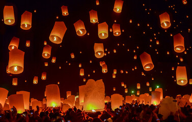 Sky Lantern Festival, Chiang mai, Thailand
