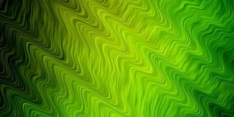 Fototapeta premium Light Green, Yellow vector background with lines. Colorful illustration, which consists of curves. Pattern for websites, landing pages.