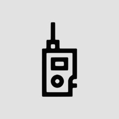Vector Illustration of A Police Radio Icon | Vector Line Icon | Police Vector Icon | Single Vector Icon