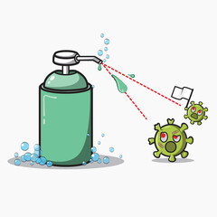 illustration of the power of soap