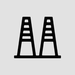 Vector Illustration of A Police lights Icon | Vector Line Icon | Police Vector Icon | Single Vector Icon