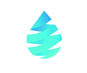 abstract water drop illustration.