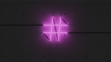 Símbolo amoadilla rosa.	