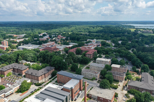 Aerial view of Clemson South Carolina