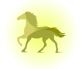 horse silhouette vector illustration