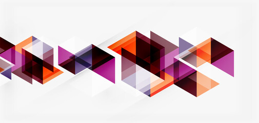 Fototapeta premium Geometric abstract background, mosaic triangle and hexagon shapes. Trendy abstract layout template for business or technology presentation, internet poster or web brochure cover, wallpaper