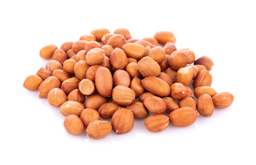 peanuts isolated on the white background