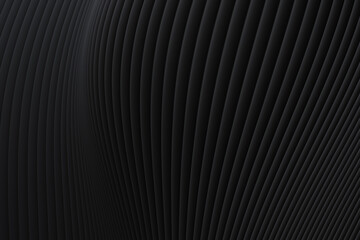 Abstract wall wave architecture black background , Black background for presentation, portfolio, website