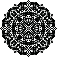 Vector mandala art or circular pattern for decoration elements