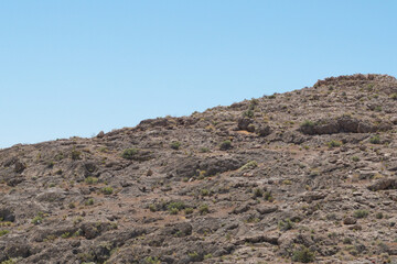 mountain landscape with blue sky