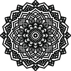 Vector mandala art or circular pattern for decoration elements