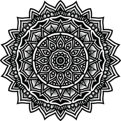 Vector mandala art or circular pattern for decoration elements