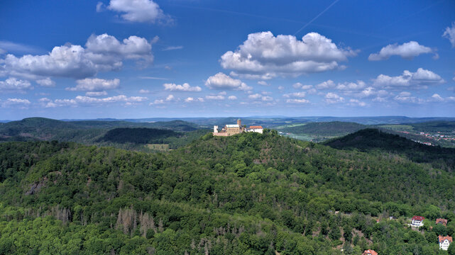 Wartburg. Vogelperspektive. 