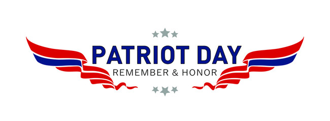 Patriot Day with stars and ribbon.