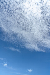 Beautiful blue sky background with clouds