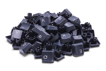 Pile of Computer Keyboard Keys