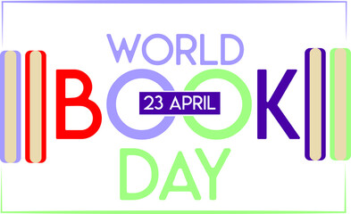 world book day 23 april vector illustration books