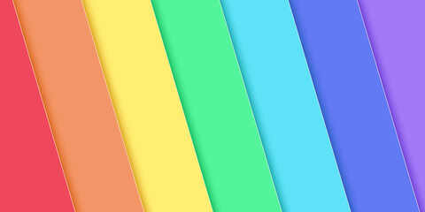 Abstract rainbow color diagonal overlay background