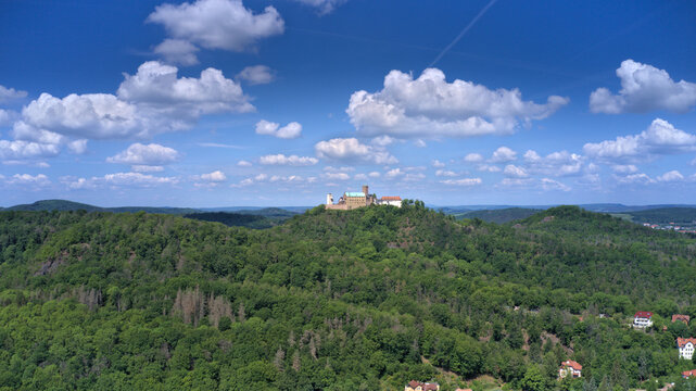 Wartburg. Vogelperspektive. 