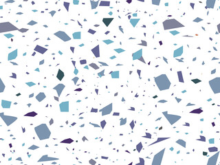 Terrazzo - Venetian plaster. Vector seamless pattern decor. Marble chips, stone, quartz in mixture - multicolored design. Element for floor, fabrics and walls in interior. Trend style stone texture