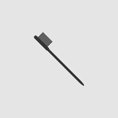Toothbrush icon flat.