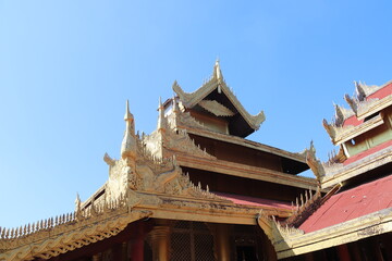 Palais royal à Mandalay, Myanmar