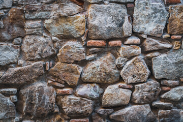 Old natural stone wall