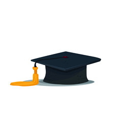 graduate hat with tassel vector illustration