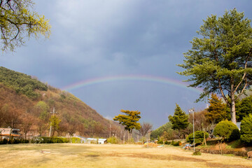 풍경, 사진, 달, 도로,