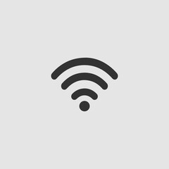 Wi-Fi icon flat.