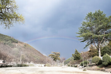 풍경, 사진, 달, 도로,