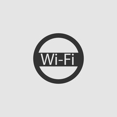 Wifi icon flat.