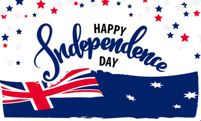 Happy Australia Day Vector illustration. Suitable for Greeting card, poster and banner.