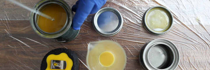 Carpenter mixing liquids