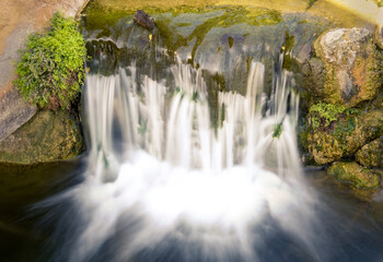 cascada agua efecto seda