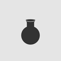 Vase icon flat.