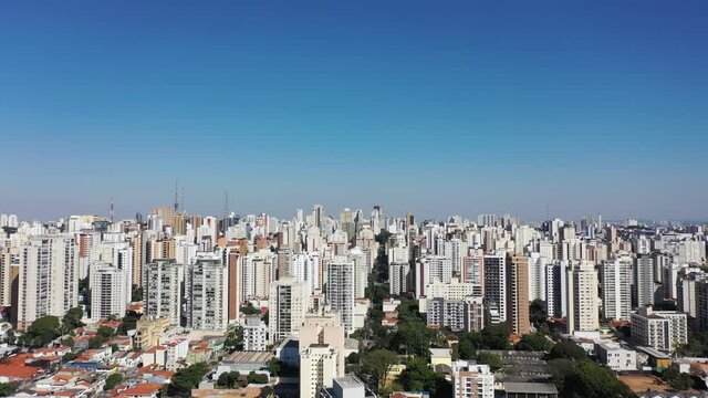 Urban city life scene. Cityscape view. Buildings scene in Sao Paulo, Brazil. Urban city life scene. Cityscape view. Buildings scene in Sao Paulo.Urban city life scene. Cityscape view. Buildings scene.