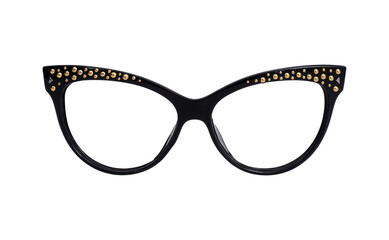 Fototapeta premium Glasses isolated on white background for applying on a portrait