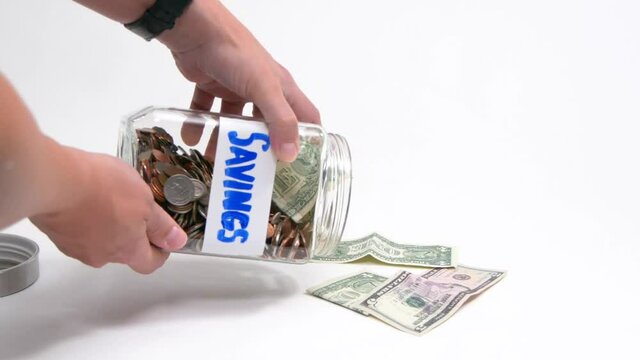 422 Emptying savings jar