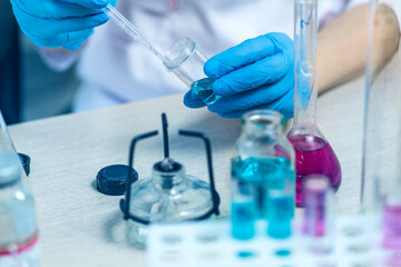Fototapeta premium Image in the laboratory.