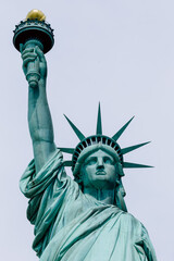 Naklejka na ściany i meble statue of liberty isolated