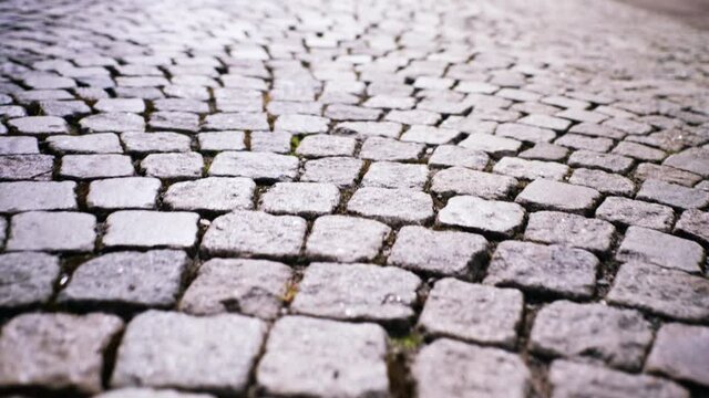 cobble stone walk way