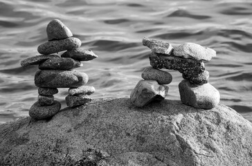 Black and White Rock People