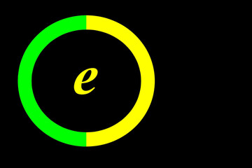Lowercase letter e vector image