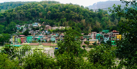 town on the mountain river